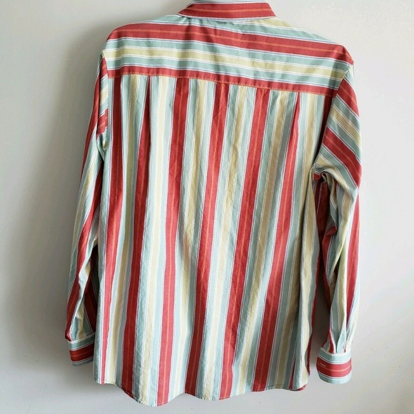 Cezani Mens Long Sleeve Striped Shirt Large - Picture 4 of 4